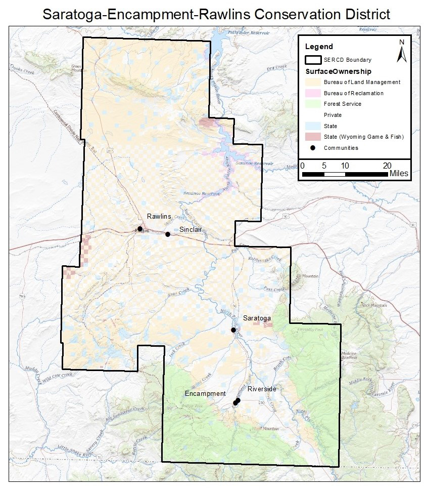 SERCD district map